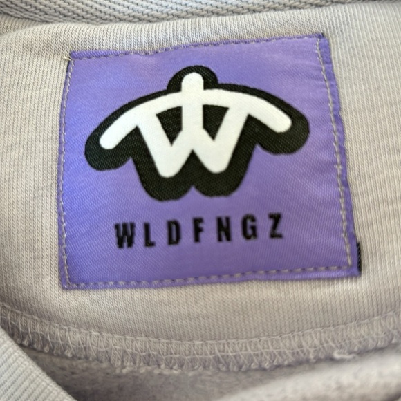 Wild Fang Hoodie Legend of Demon Fang Lavender Cat Monster Unisex Size Medium - Picture 6 of 7